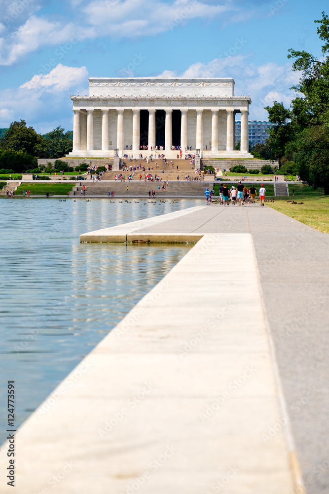The Lincoln Memorial in Washington D.C. The Lincoln Memorial in Washington D.C.
