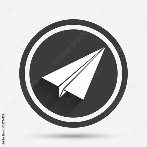 Paper Plane sign. Airplane symbol. Travel icon. Free Download Paper Plane sign. Airplane symbol. Travel icon. - GFXLoad