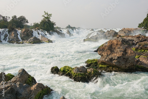 Khone Phapheng Wasserfall, Laos, Asia © alfotokunst