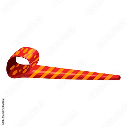 Party blower icon. Isometric 3d illustration of party blower vector icon for web