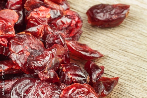 Healthy eating dried cranberries. Diet food. 

