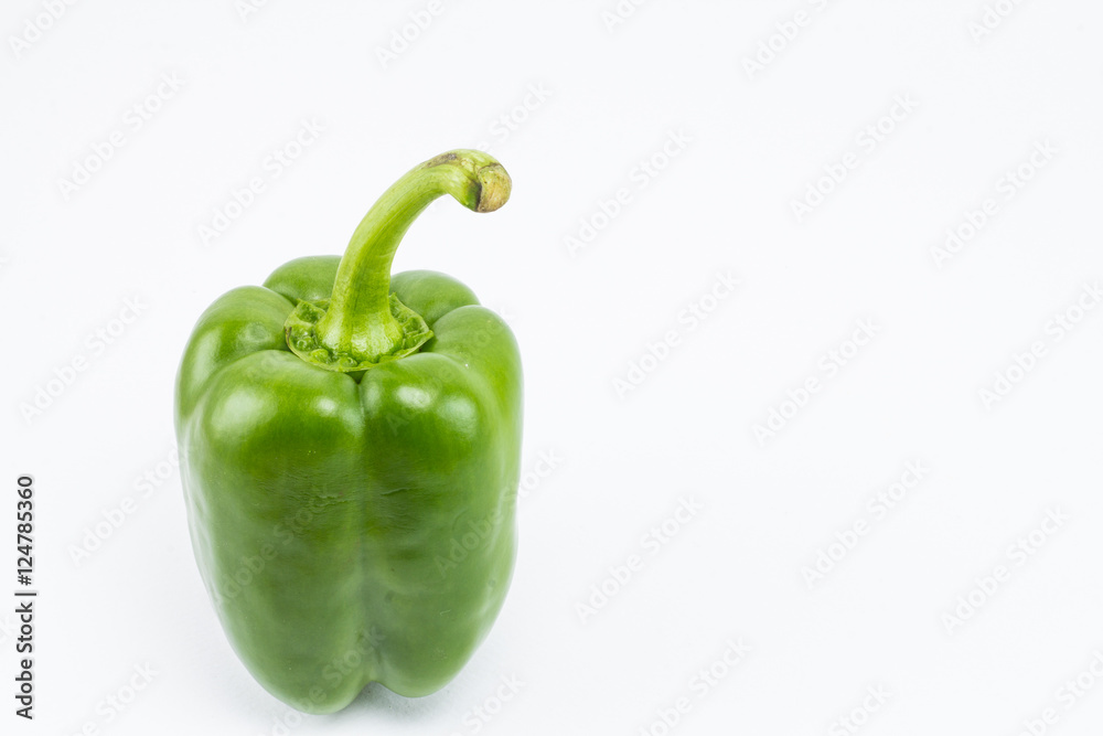 Sweet bell pepper isolated on white background Sweet bell pepper isolated on white background
