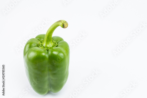 Sweet bell pepper isolated on white background