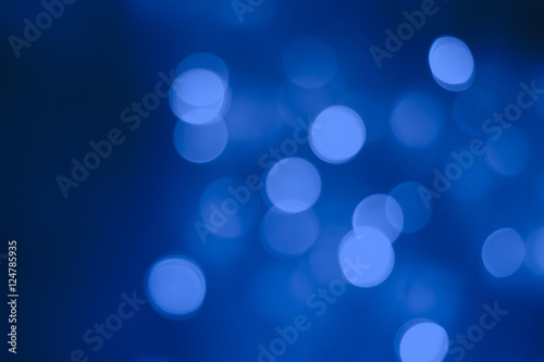 Blue Abstract christmas lights as background