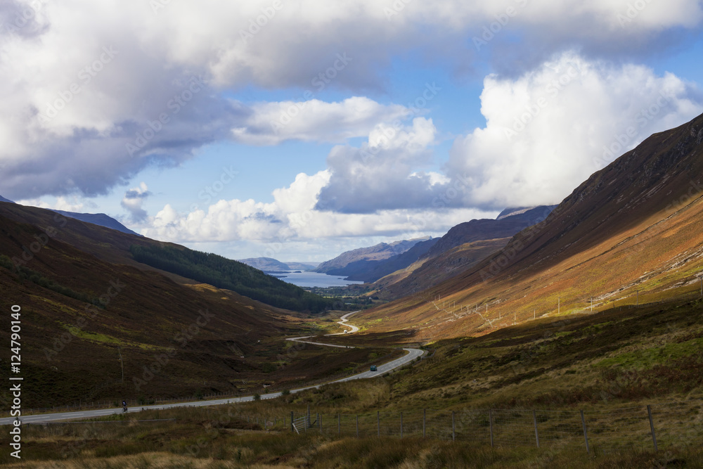 Loch Maree from Glen Docherty, Wester Ross Scotland