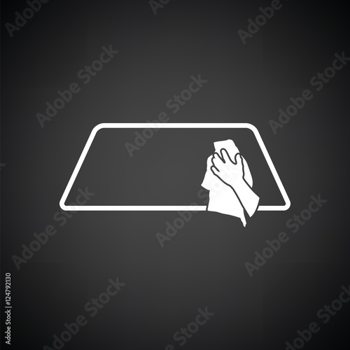 Wipe car window icon