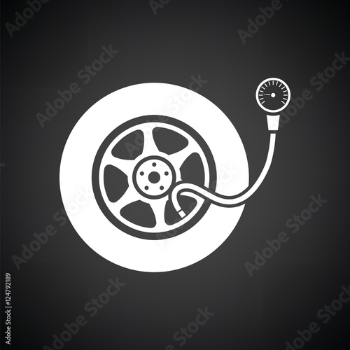Tire pressure gage icon