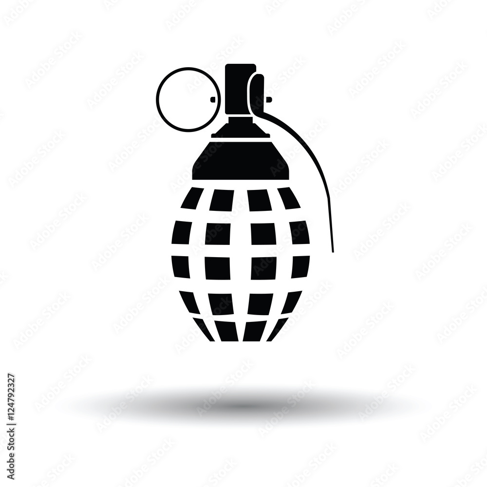 Fototapeta premium Defensive grenade icon