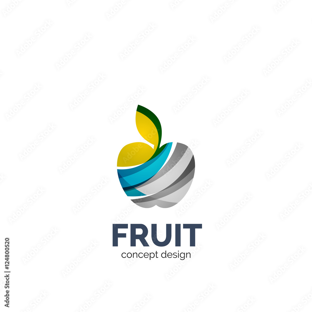 Vector apple fruit icon Vector apple fruit icon