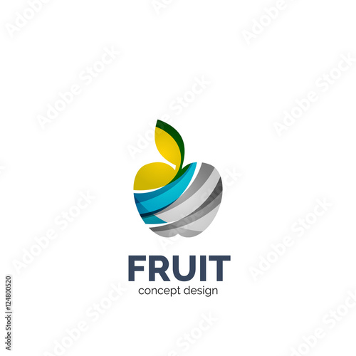 Vector apple fruit icon