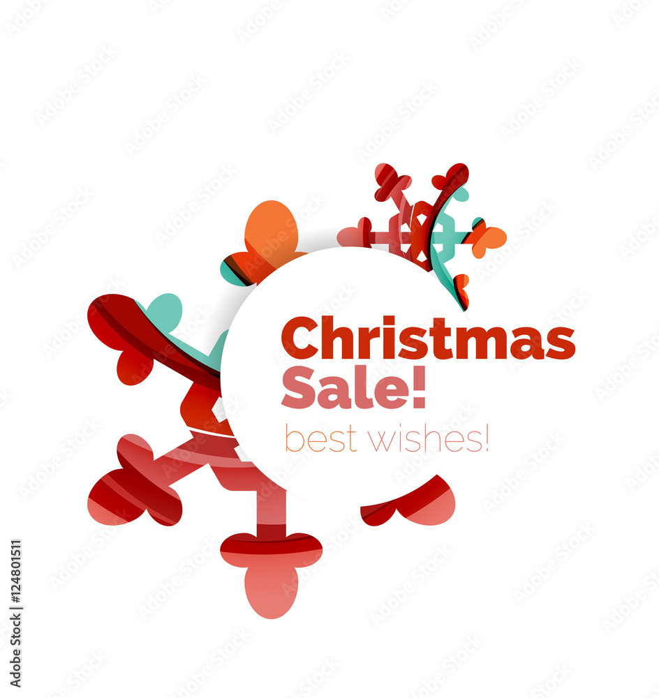 Christmas and New Year sale banner Christmas and New Year sale banner