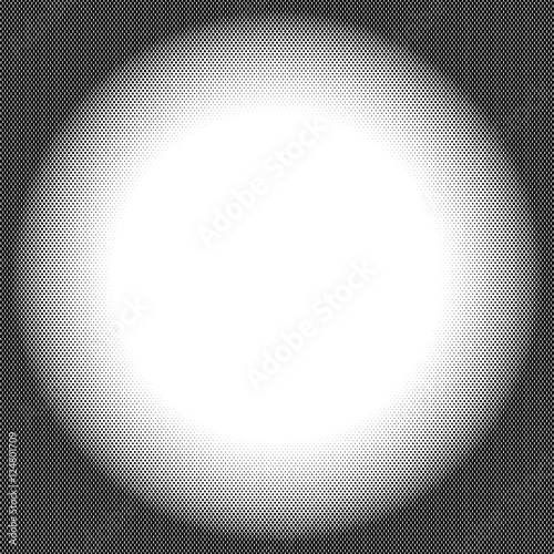 Circle halftone pattern / texture. Monochrome halftone dots.
