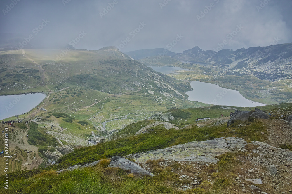 The Kidney, The Twin and The Trefoil lake, The Seven Rila Lakes, Bulgaria The Kidney, The Twin and The Trefoil lake, The Seven Rila Lakes, Bulgaria