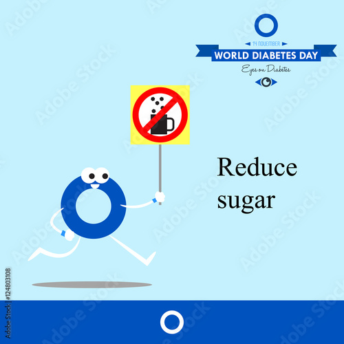 World diabetes day 2016 design illustration prevention for future