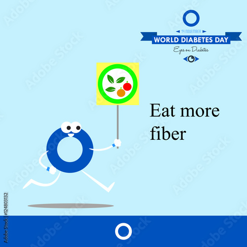 World diabetes day 2016 design illustration prevention for future