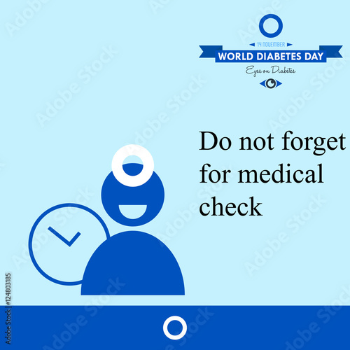 World diabetes day 2016 design illustration prevention for future