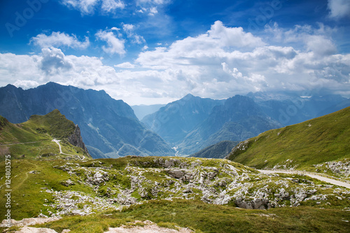 Amazing view on Alps. Mangart, Slovenia.