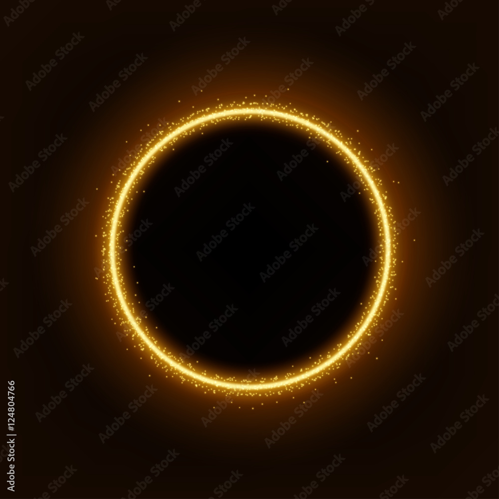 Round gold shiny Vector Illustration Round gold shiny Vector Illustration