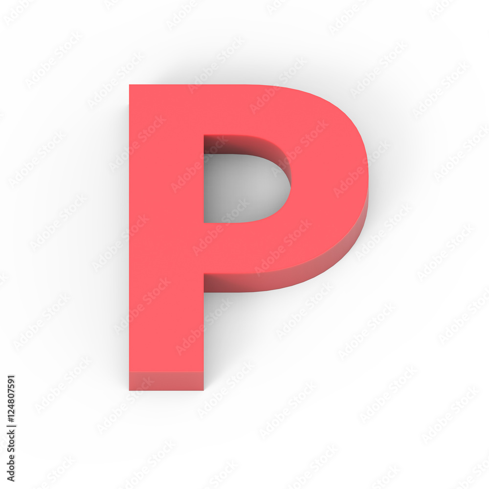 Light matte red font P Light matte red font P