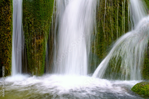 Beautiful waterfall at  Plitvice National Park