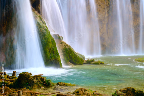 Beautiful waterfall at  Plitvice National Park © Kavita