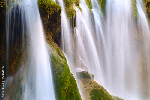 Beautiful waterfall at  Plitvice National Park