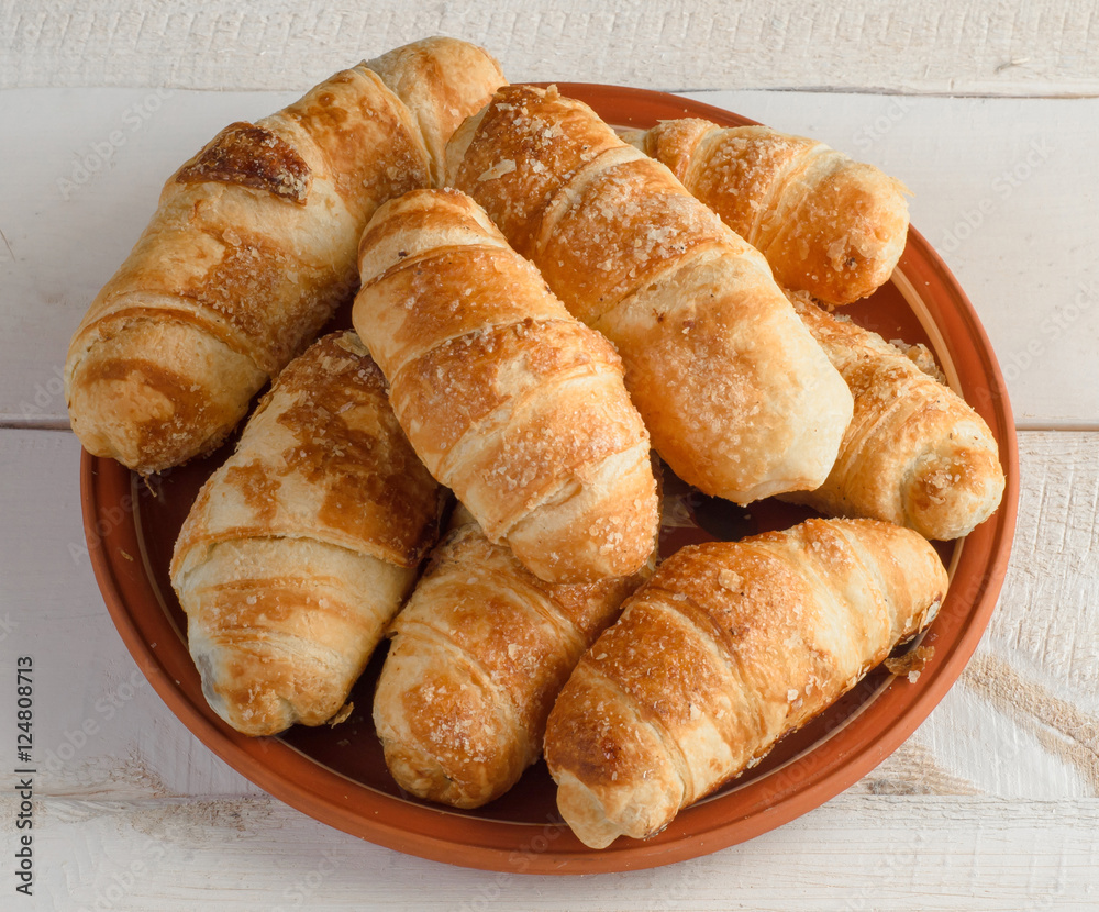 croissant bread on plate