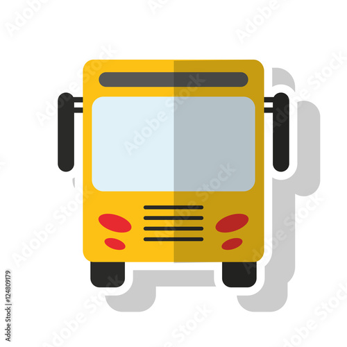 bus vehicle icon. transportation travel and trip theme. Isolated design. Vector illustration