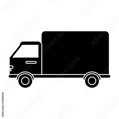 truck vehicle icon. transportation travel and trip theme. Isolated design. Vector illustration