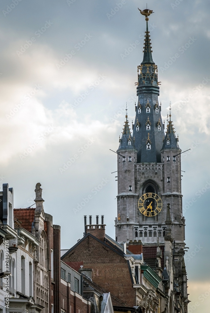 Bell tower of Ghent Belgium