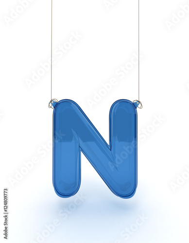 Hanging alphabet n