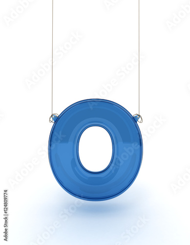 Hanging alphabet o