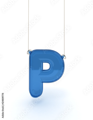 Hanging alphabet p