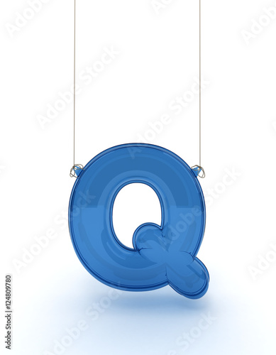 Hanging alphabet q