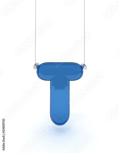 Hanging alphabet t