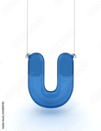 Hanging alphabet u