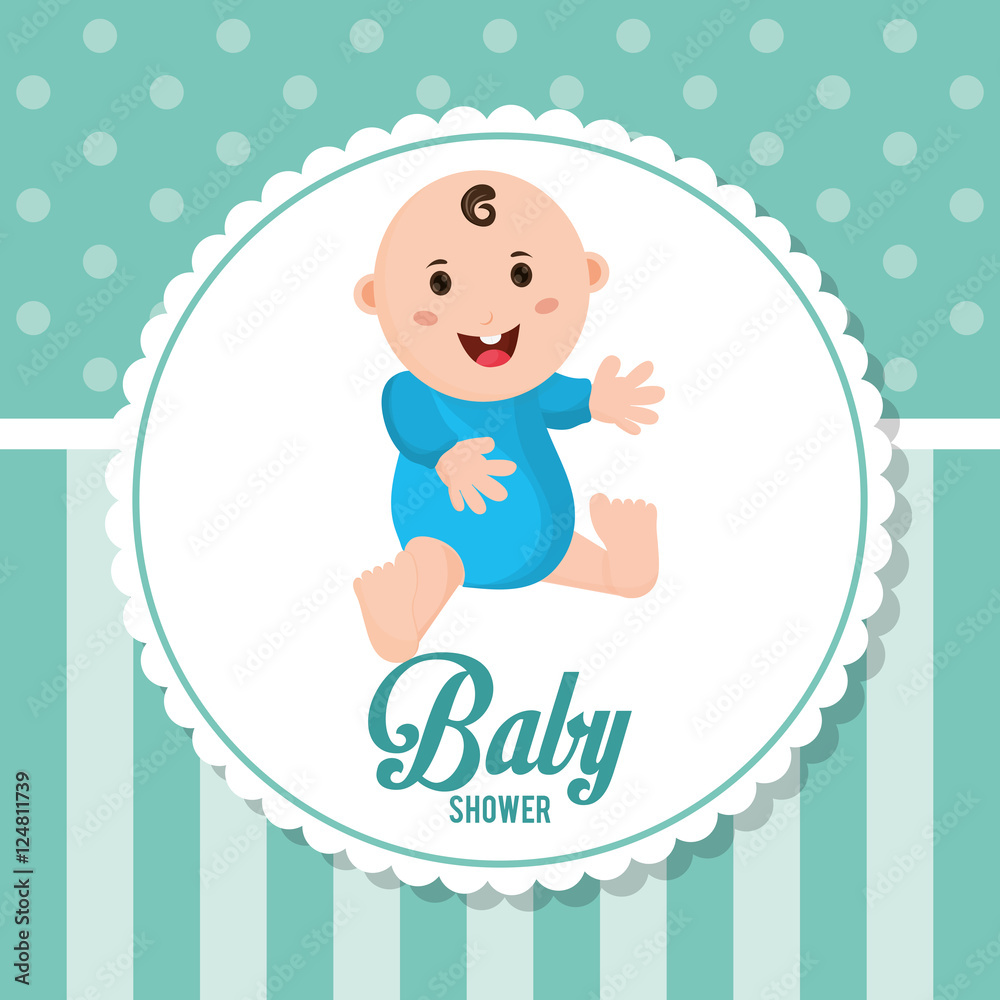 Baby boy icon. Baby shower card and childhood theme. Colorful design. Vector illustration Baby boy icon. Baby shower card and childhood theme. Colorful design. Vector illustration