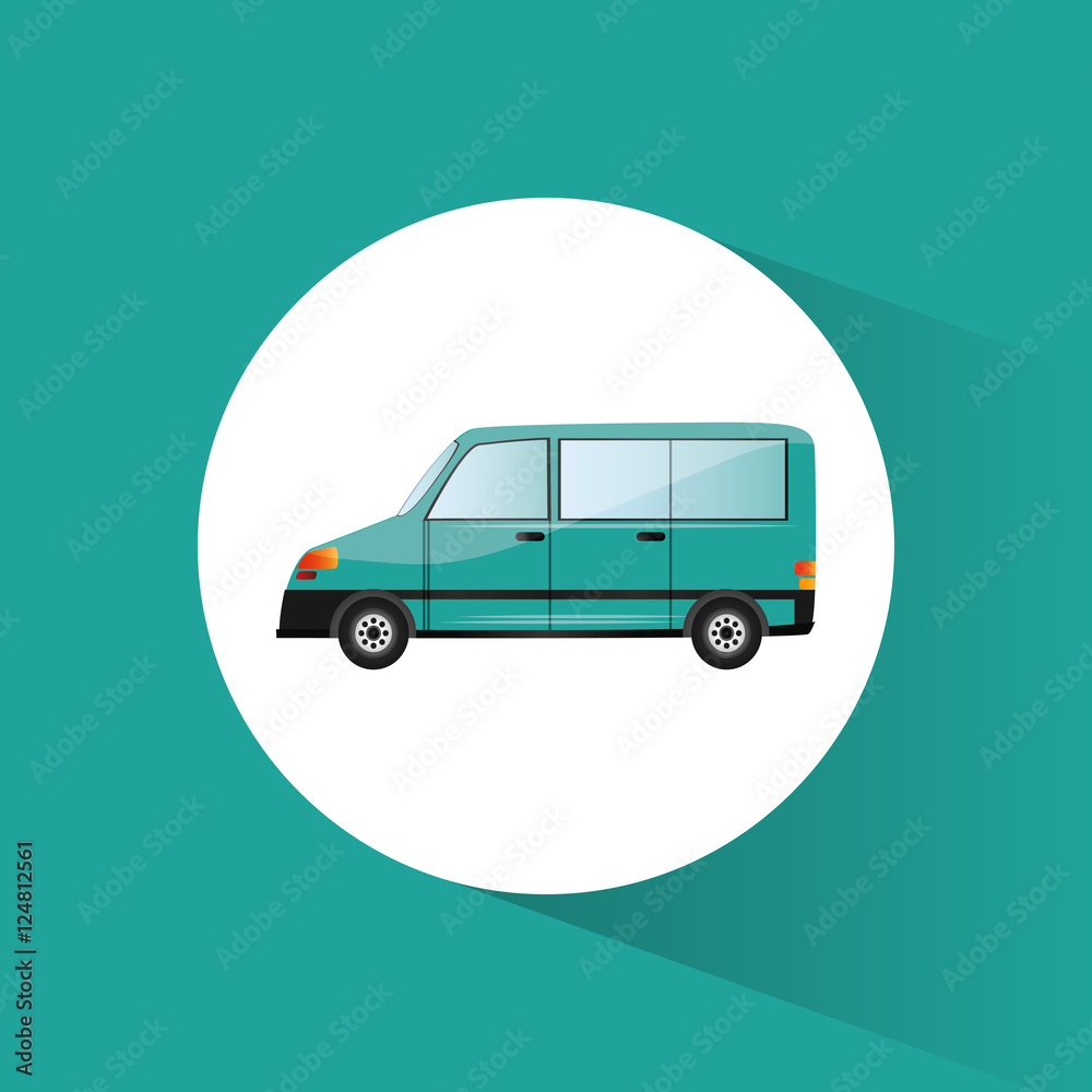 Car vehicle icon. transportation travel and trip theme. Colorful design. Vector illustration
