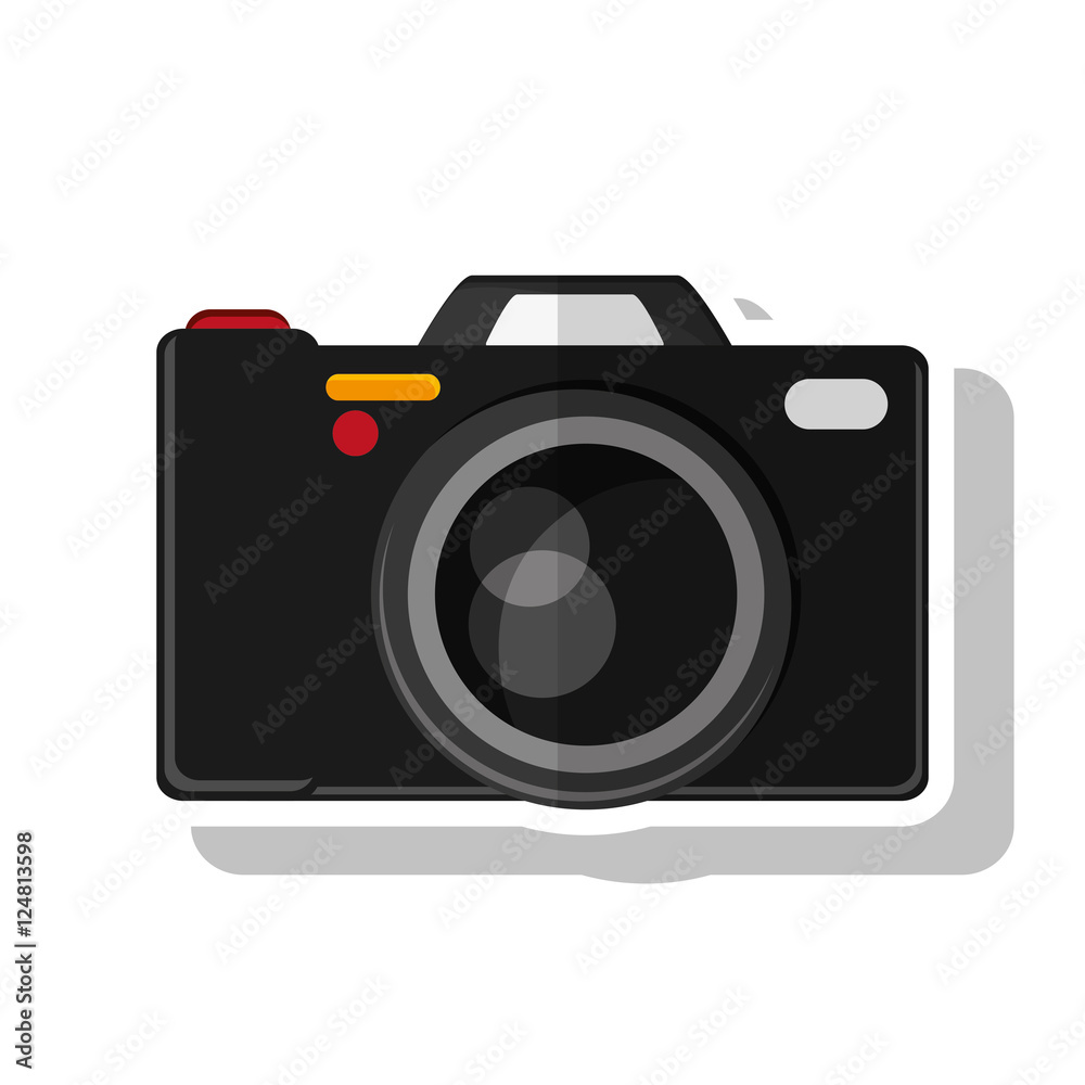 Camera icon. device gadget technology theme. Isolated design. Vector illustration Camera icon. device gadget technology theme. Isolated design. Vector illustration