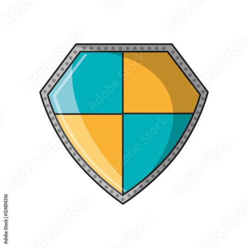 Free Download Shield icon. security system protection shape and emblem theme. Isolated design. Vector illustration - GFXLoad
