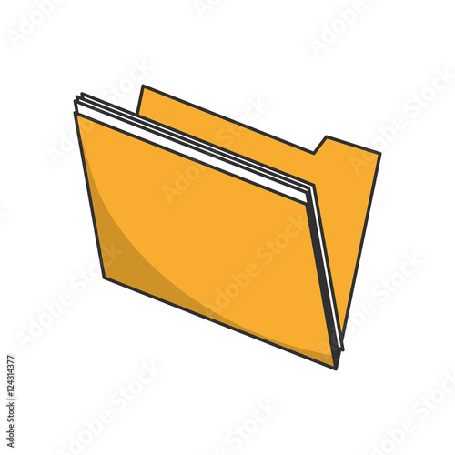 File icon. Folder document data and archive theme. Isolated design. Vector illustration