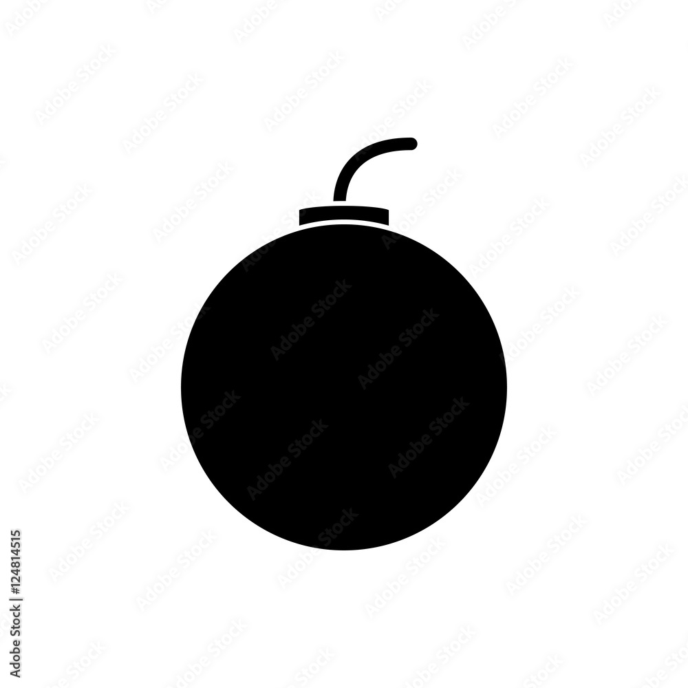 Bomb icon. Explosion military weapon and destruction theme. Isolated design. Vector illustration Bomb icon. Explosion military weapon and destruction theme. Isolated design. Vector illustration