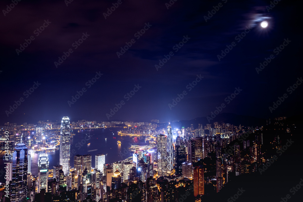 Hong Kong cityscape at night