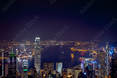 Photography Hong Kong cityscape at night