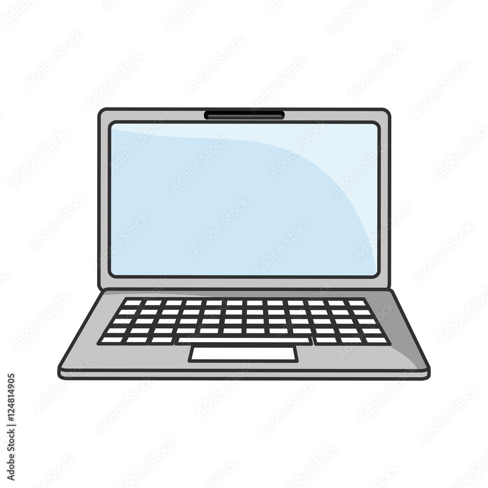 Laptop icon. device gadget technology theme. Isolated design. Vector illustration Laptop icon. device gadget technology theme. Isolated design. Vector illustration