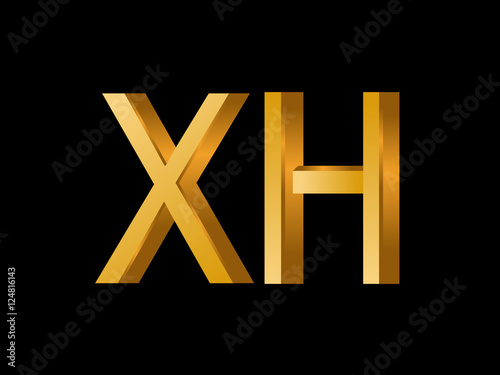 XH Initial Logo for your startup venture