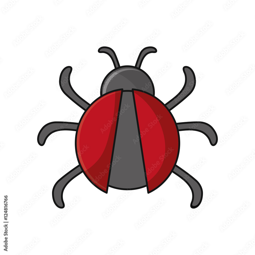 Bug icon. Insect pest bed and internet theme. Isolated design. Vector illustration Bug icon. Insect pest bed and internet theme. Isolated design. Vector illustration