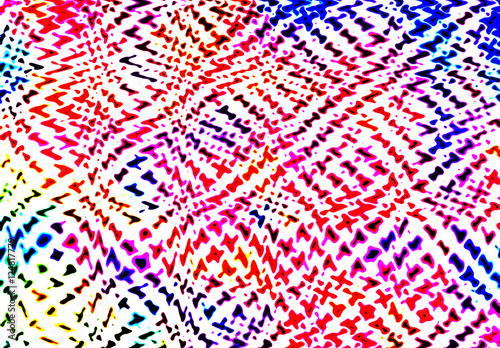 colorful blue and red halftone background