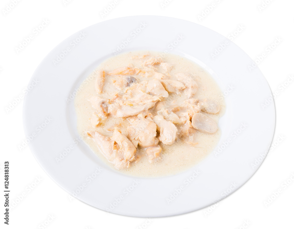 Roast chicken fillet with mushrooms. Roast chicken fillet with mushrooms.