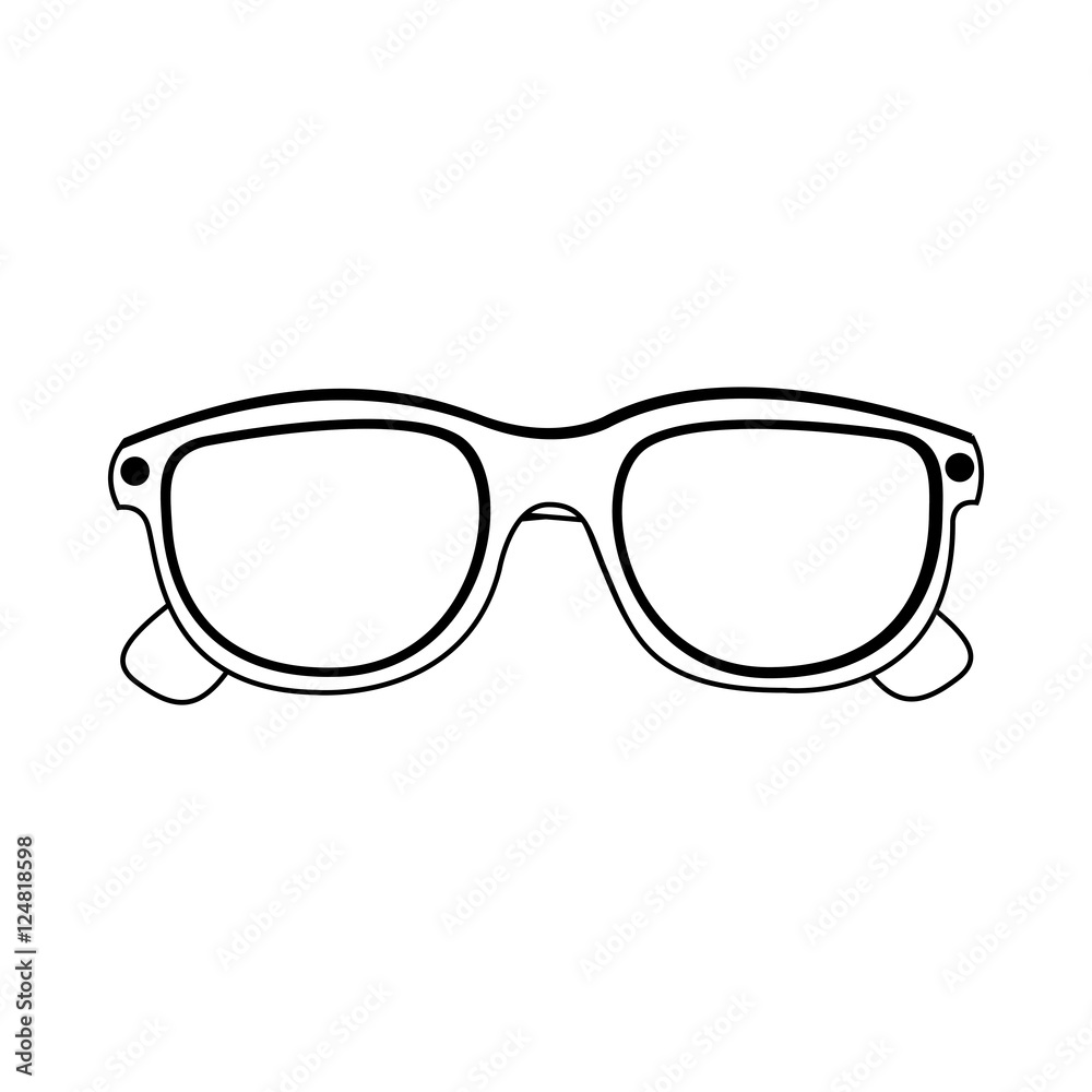 glasses isolated icon image vector illustration design 